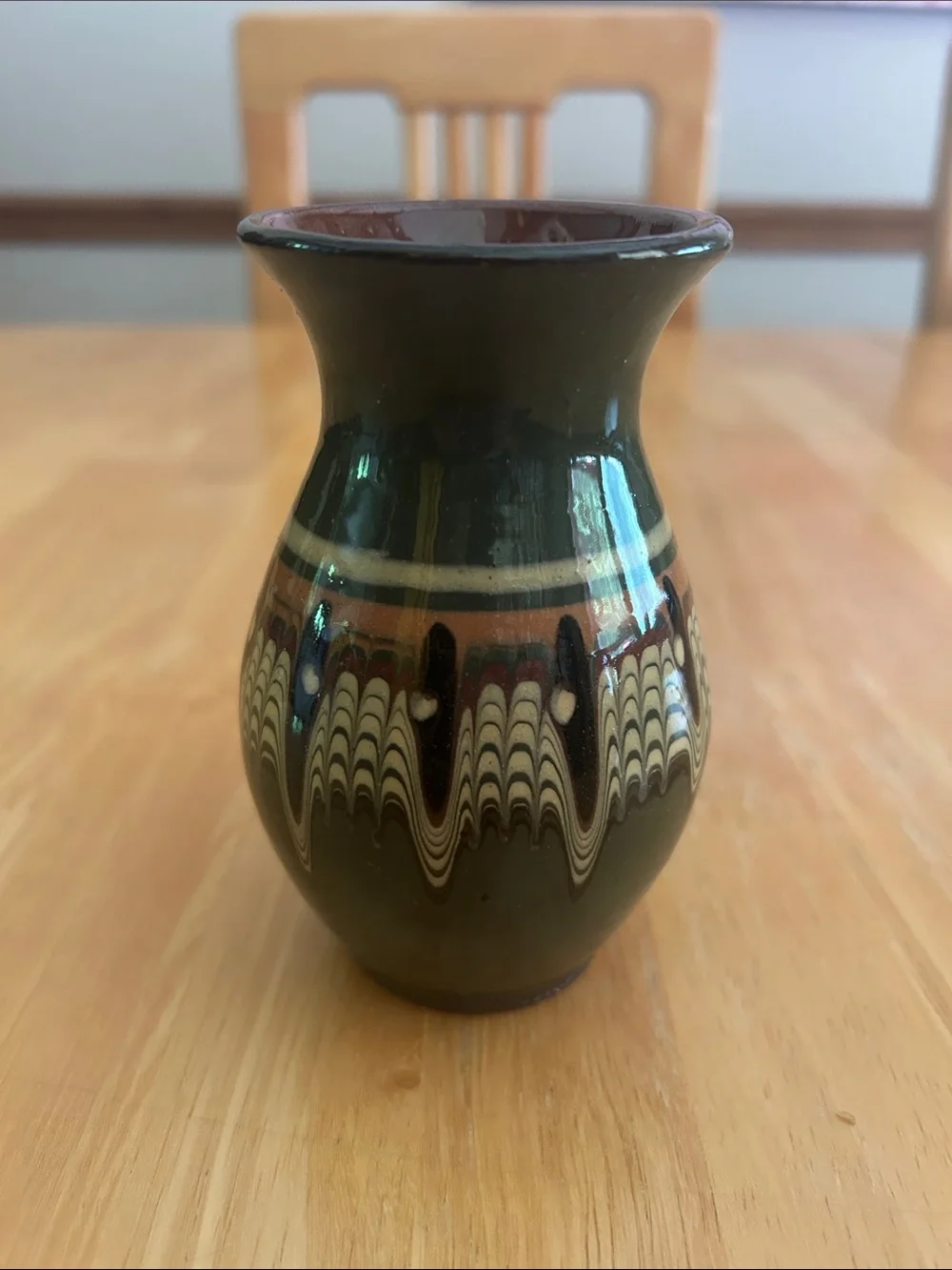 Small pottery vase